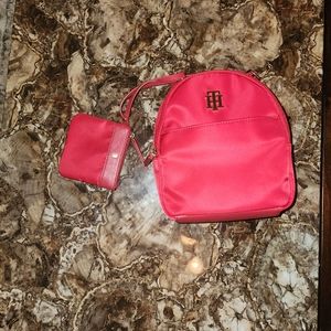 Mini Tommy Hilfiger backpack purse with pouch